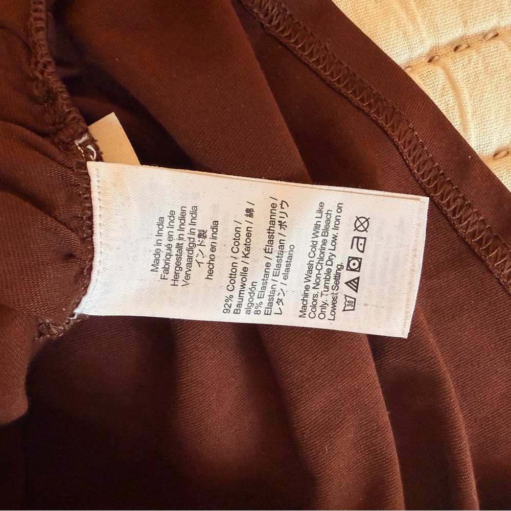J. Crew Brown Asymmetric One-Shoulder Long Sleeve Top - Picture 5 of 7